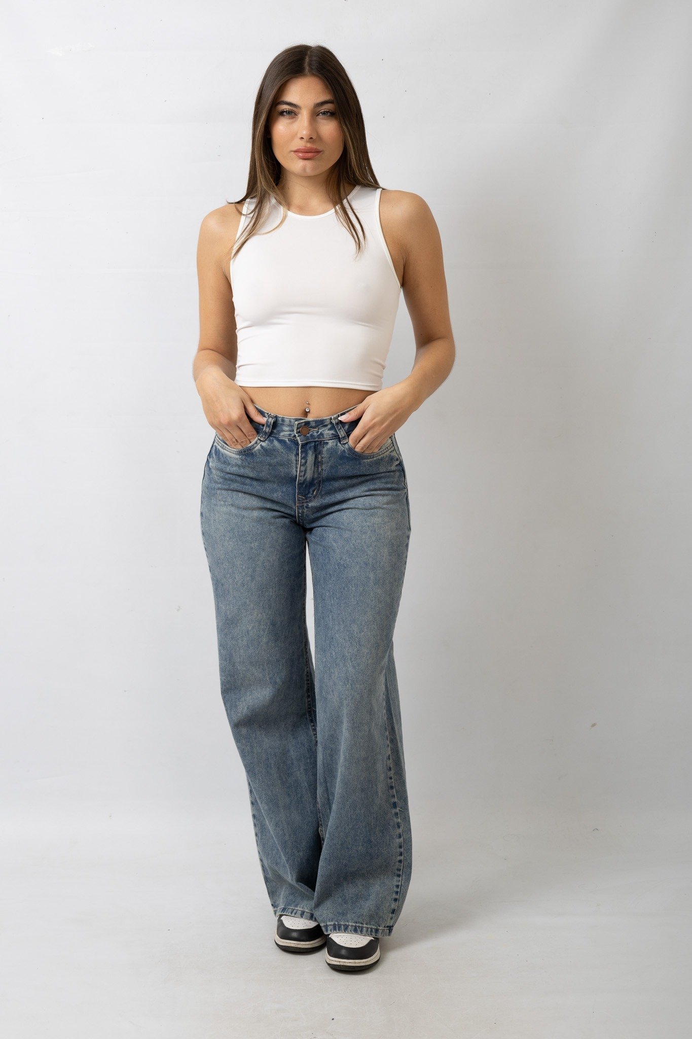 ART. 671 | JEAN WIDE LEG CLASICO MATIZADO DEL 36 AL 46 VERSUS