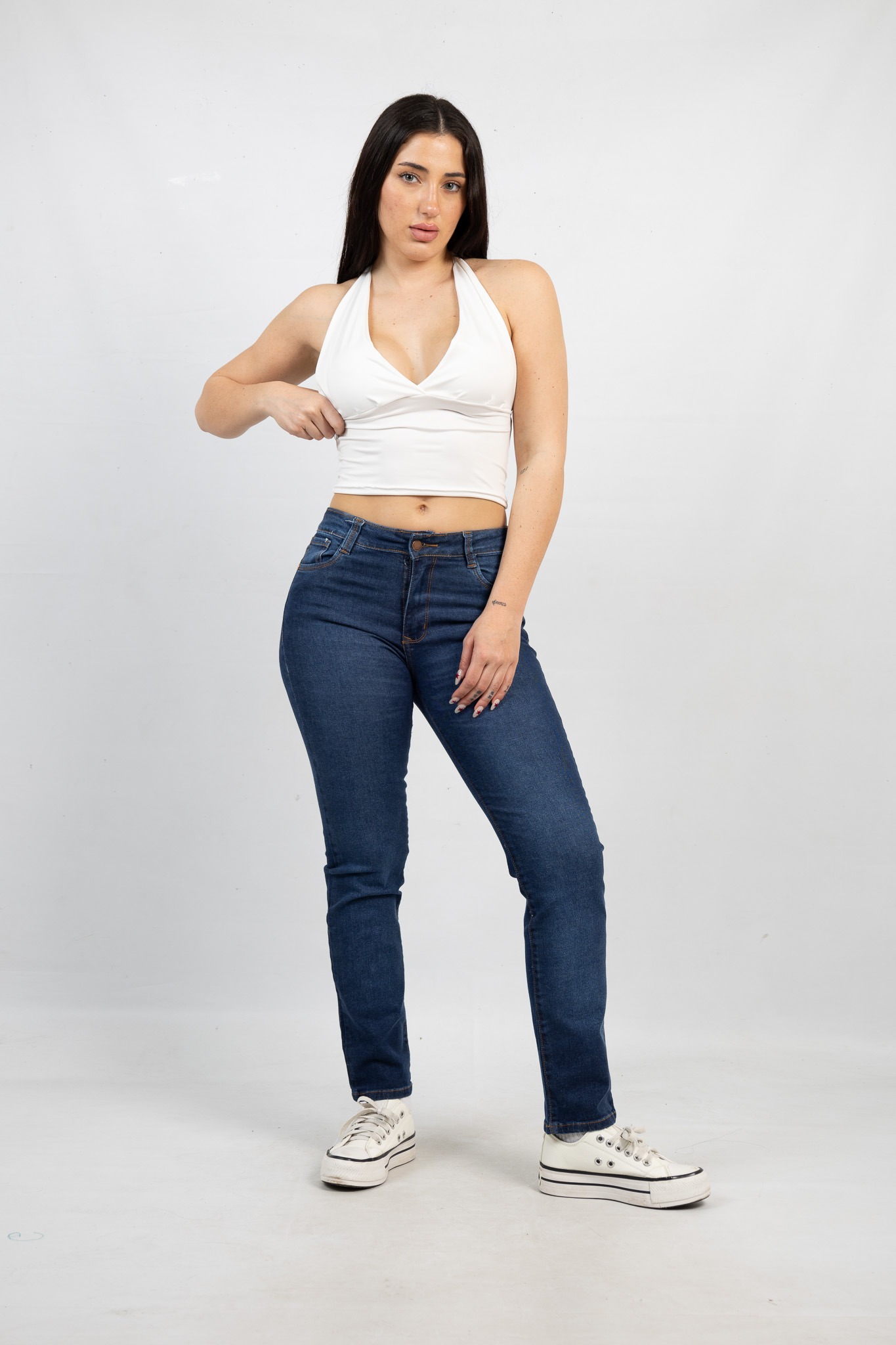 ART 687| PANTALON RECTO AZUL CLASICO TALLES 38 AL 46  VERSUS