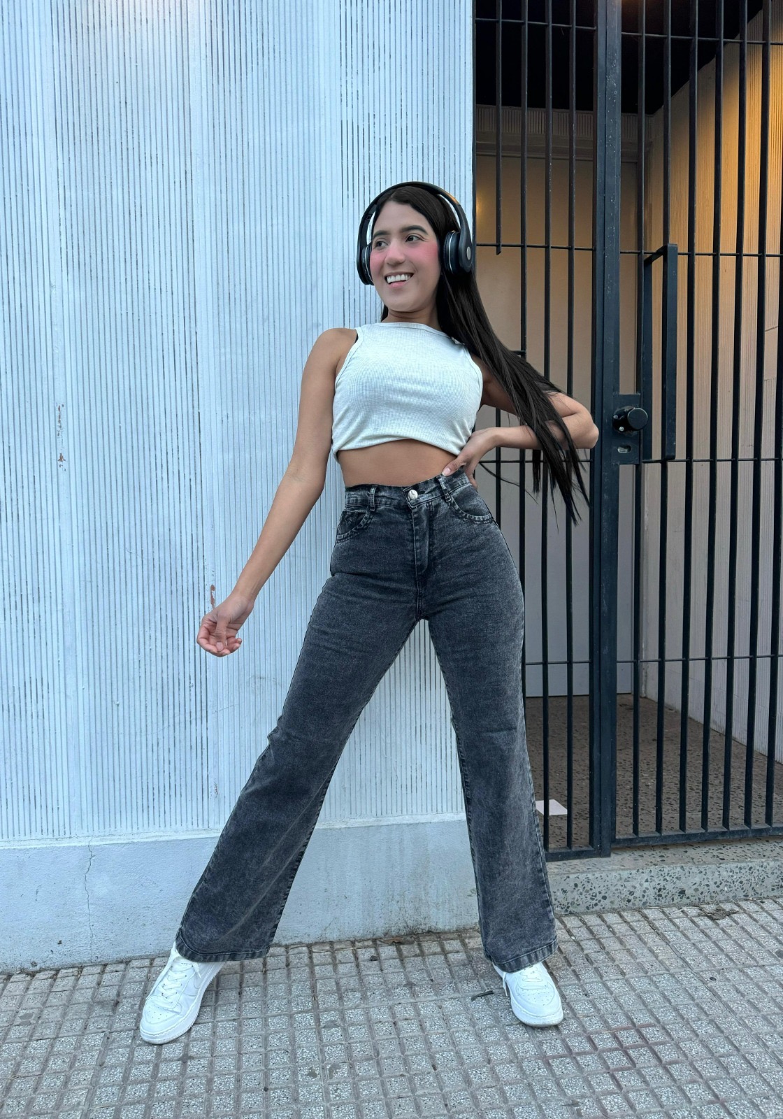 MADISON GRIS NEVADO (WIDE LEG ELASTIZADO) TALLE 36 AL 56 ANA CLARA
