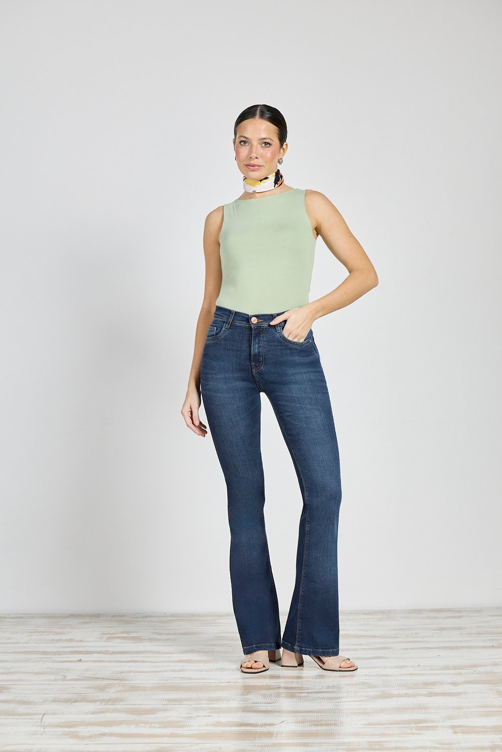ART. 315 | JEAN SEMI OXFORD AZUL CON RUEDO ELASTIZADO 36 AL 46 CENITHO