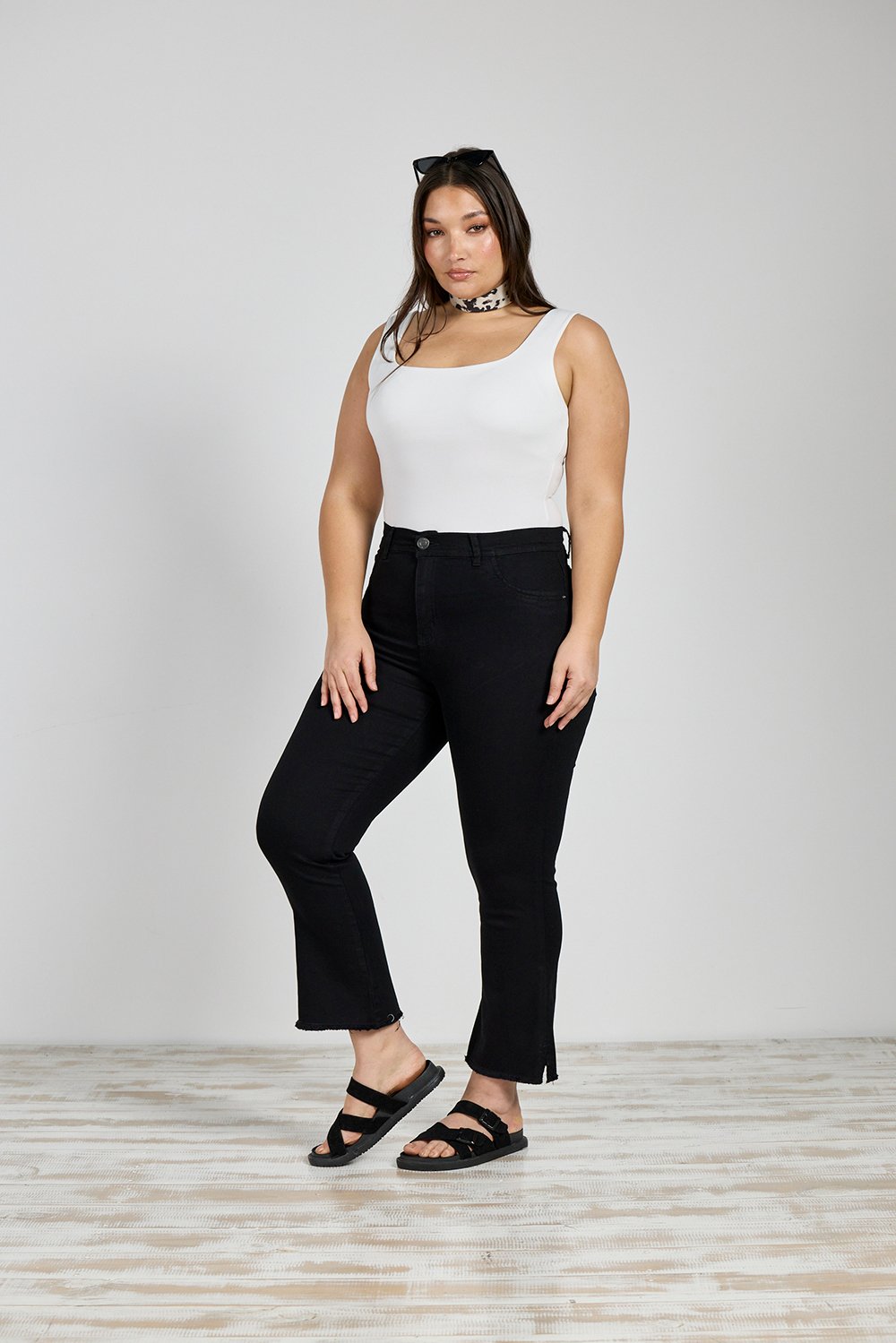 ART. 858 |  SEMI OXFORD NEGRO DEFLECADO ELASTIZADO TALLES PLUS SIZE 46 AL 54 CENITHO