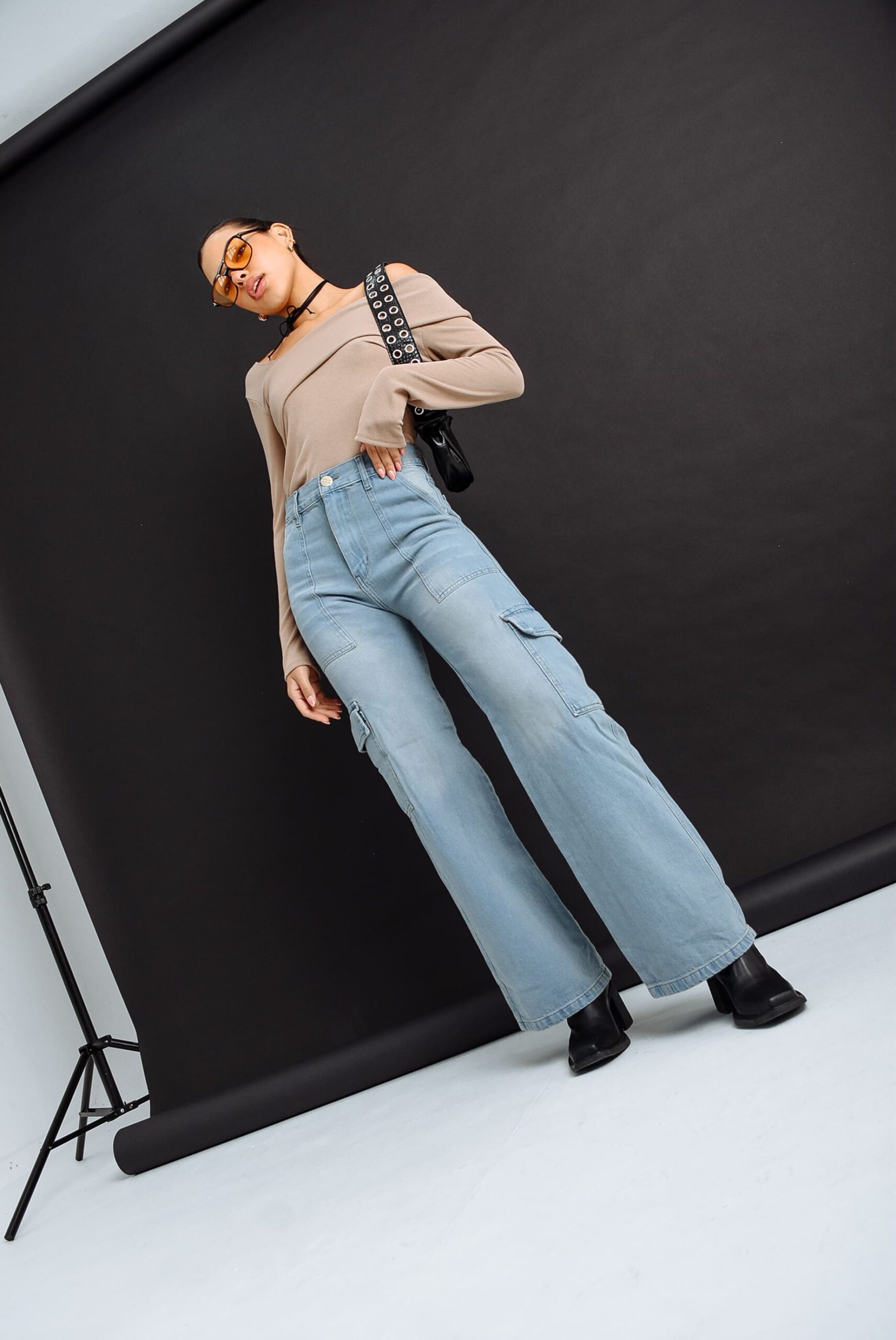 CHILD 2.0 WIDE LEG CELESTE CARGO TALLES 34 AL 38 H REINA