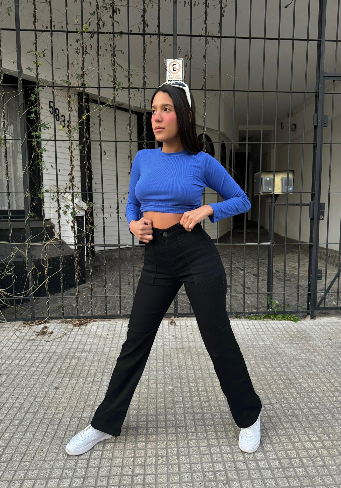 ART MADISON | WIDE LEG NEGRO ELASTIZADO TALLES 36 AL 56 ANA CLARA