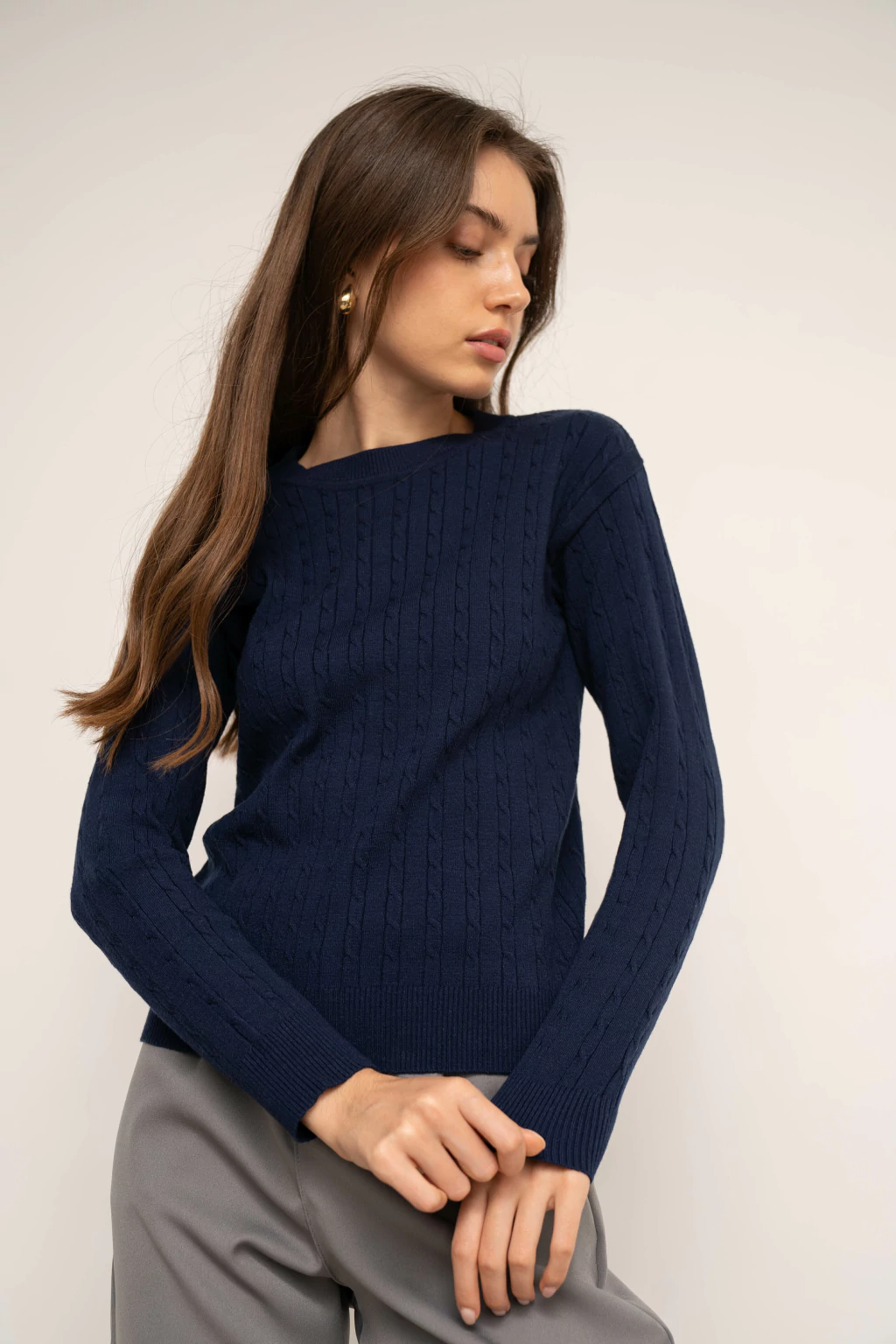 ARIZONA SWEATER TEJIDO TRENZADO TALLE UNICO M-L