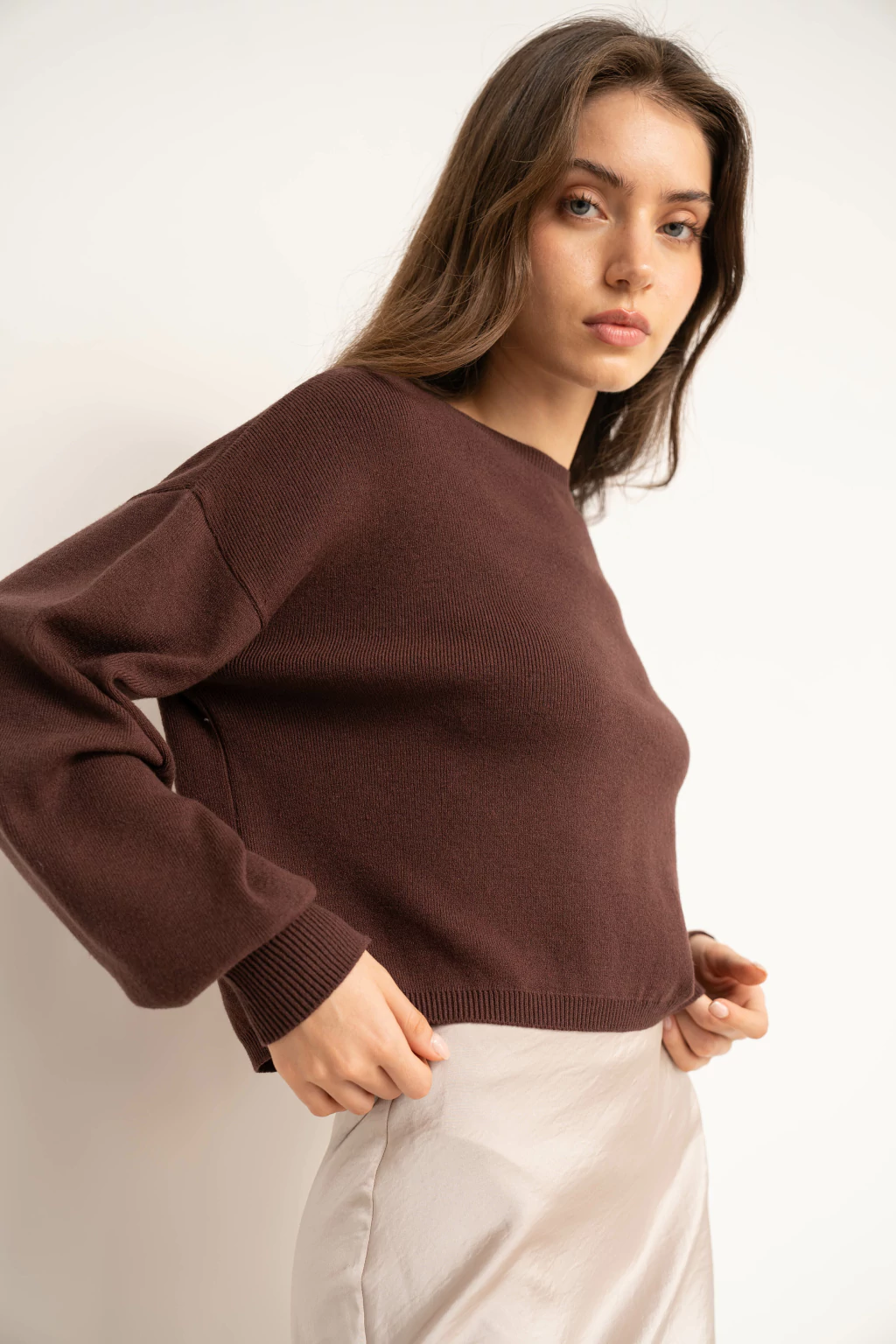 SWEATER MANGA GLOBO TALLE UNICO S-M
