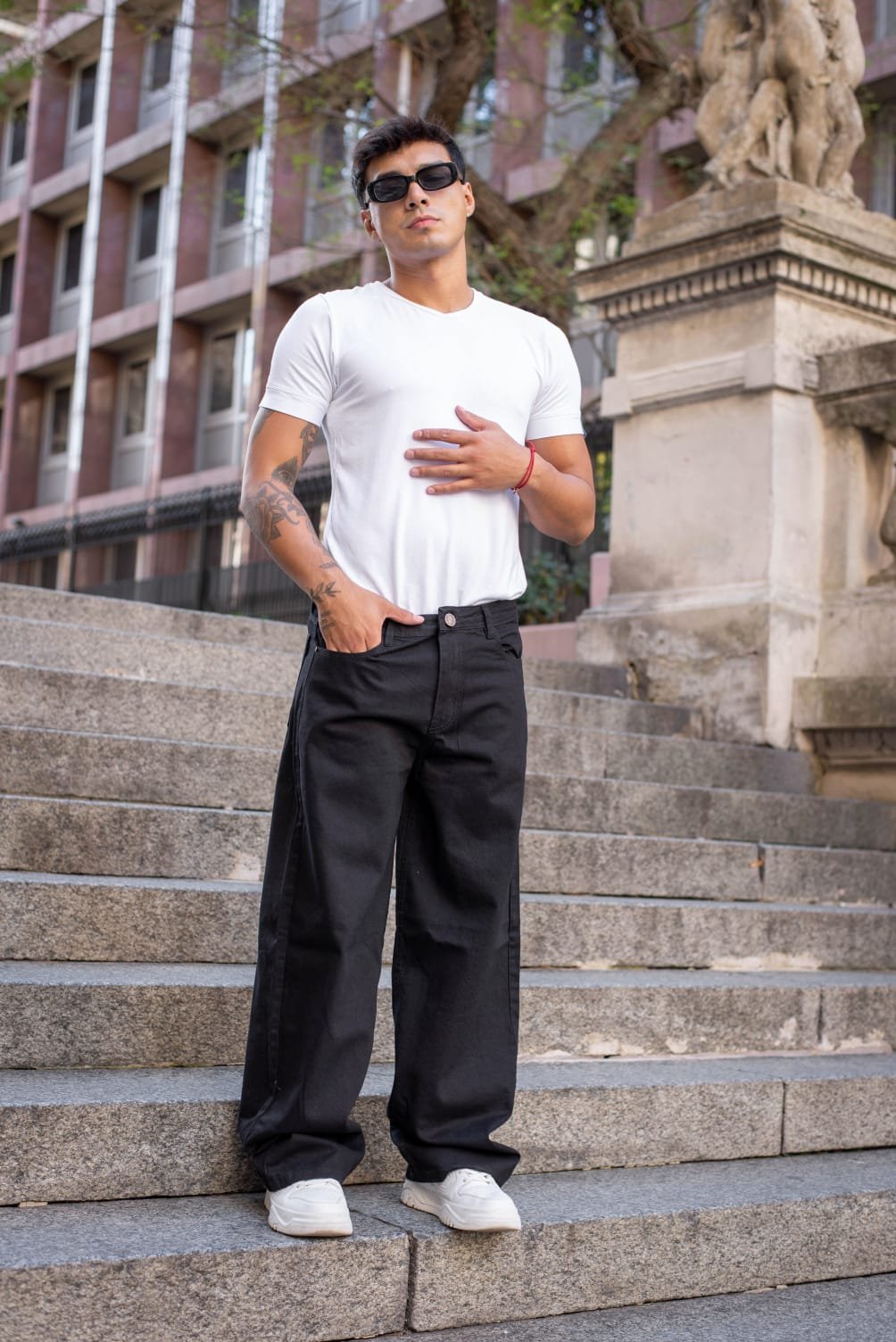 Sabbath-Jean Baggy en color negro intenso talles 38-46 Marca Cruzo Jeans