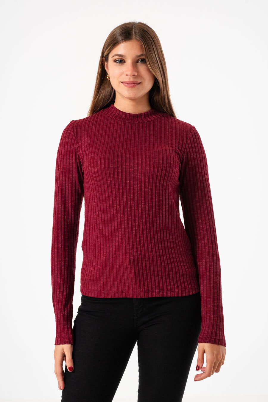 2679 REMERA BASICA TEJIDA TALLES M AL XXL