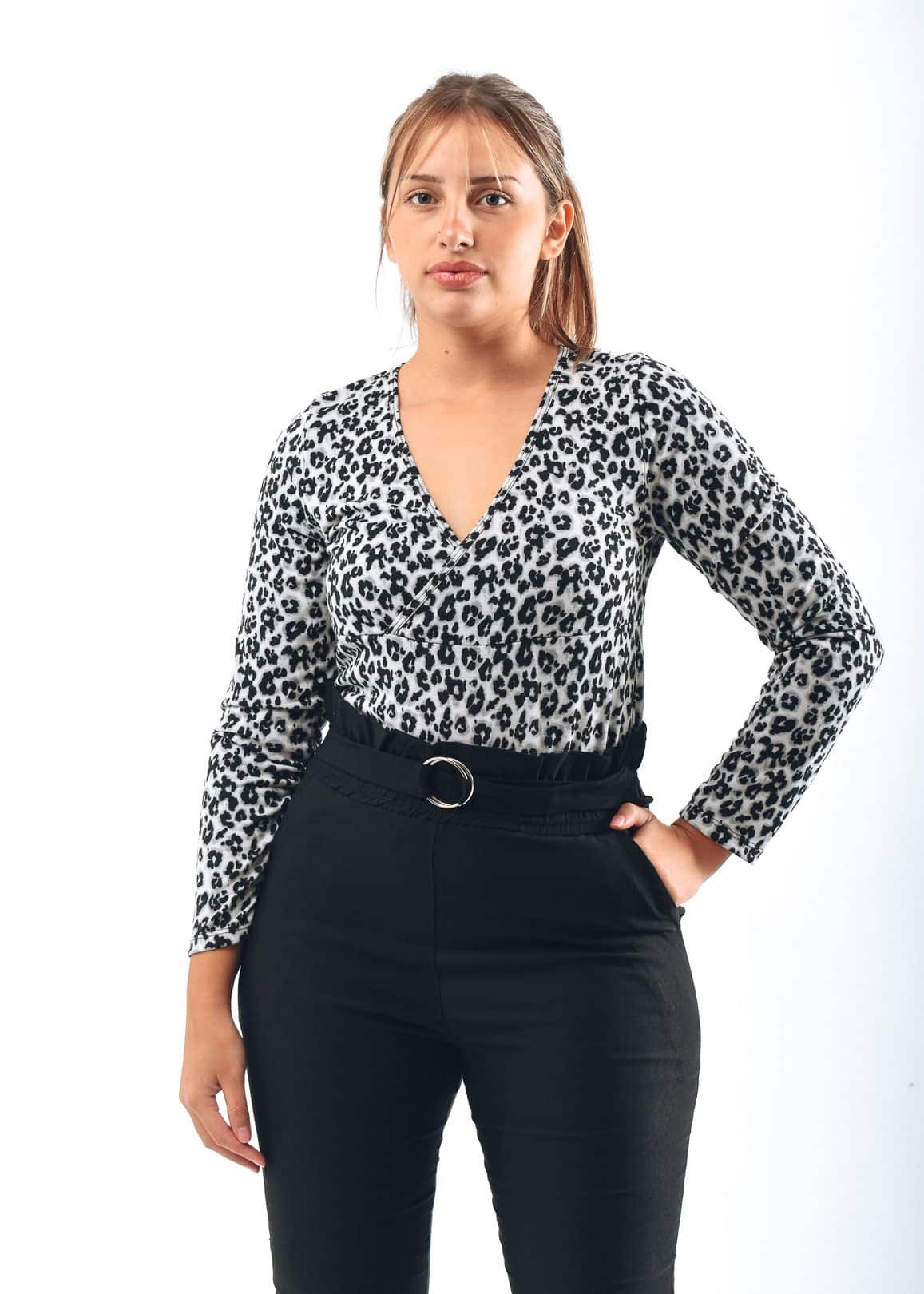 2516 BODY DE MODAL SOFT VARIAS ESTAMPAS ESCOTE CRUZADO TALLES L AL XXXL