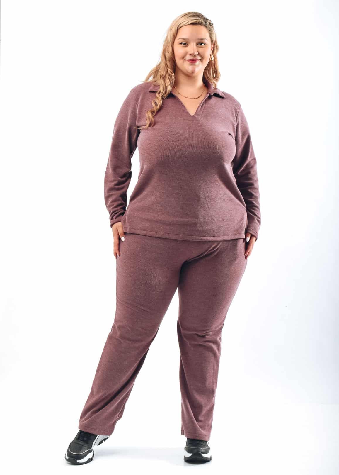 12507 CONJUNTO DE LANILLA EN VARIOS COLORES TALLES L AL XXXL
