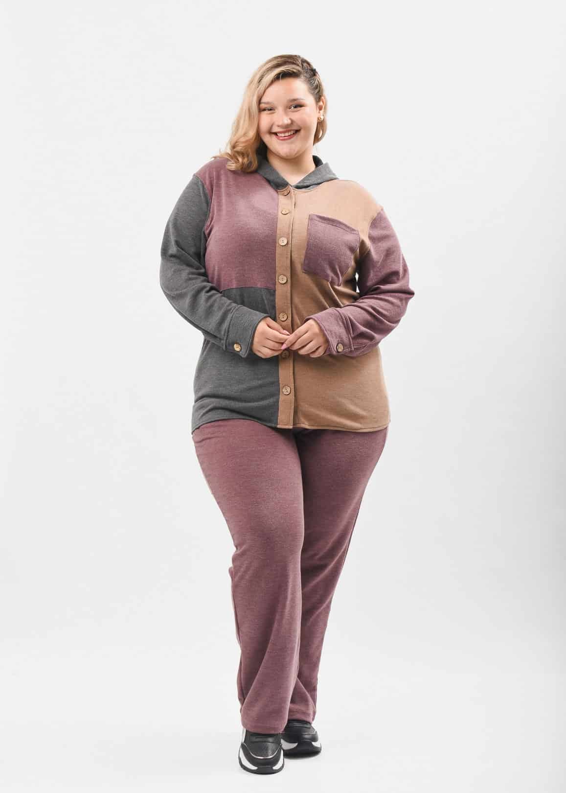 10013 SACO DE LANILLA MORLEY COMBINADO TALLES L AL XXXL