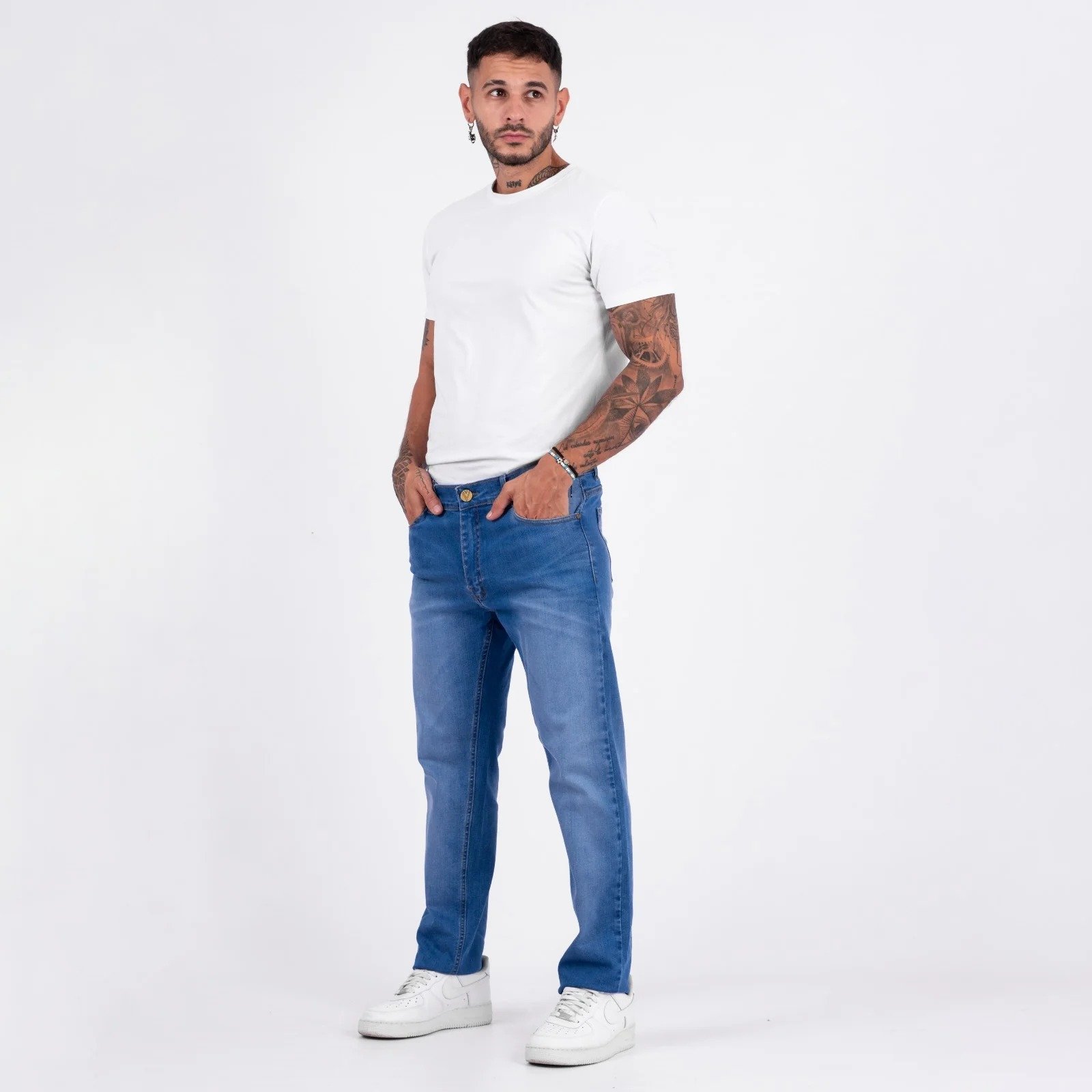 BASIL SEMI RECTO AZUL HOMBRE TALLES 38 AL 54 VOLSANO