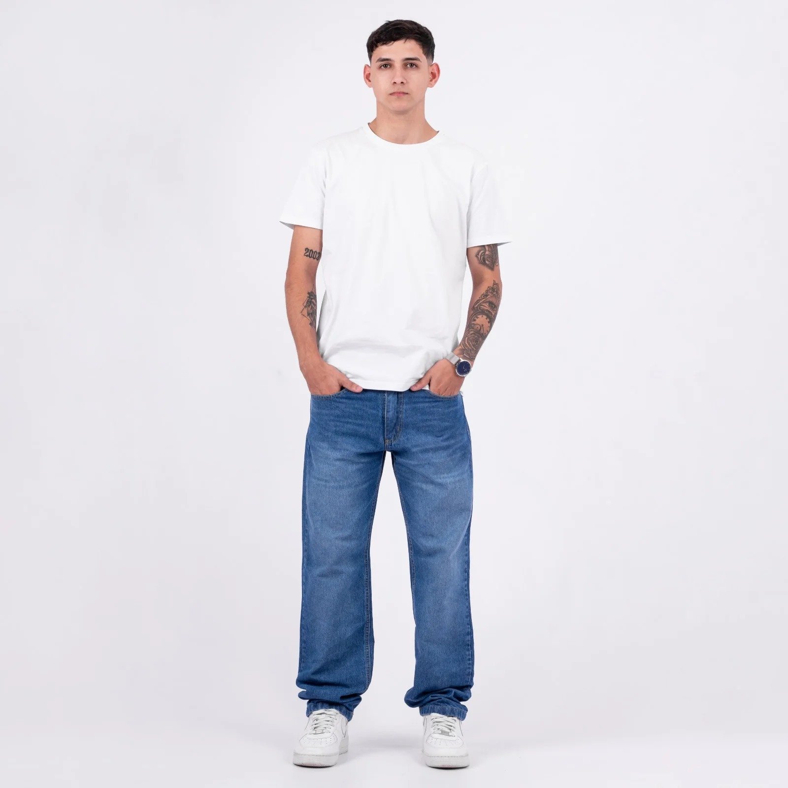 DANTE RECTO AZUL CLARO HOMBRE TALLES 38 AL  52 VOLSANO