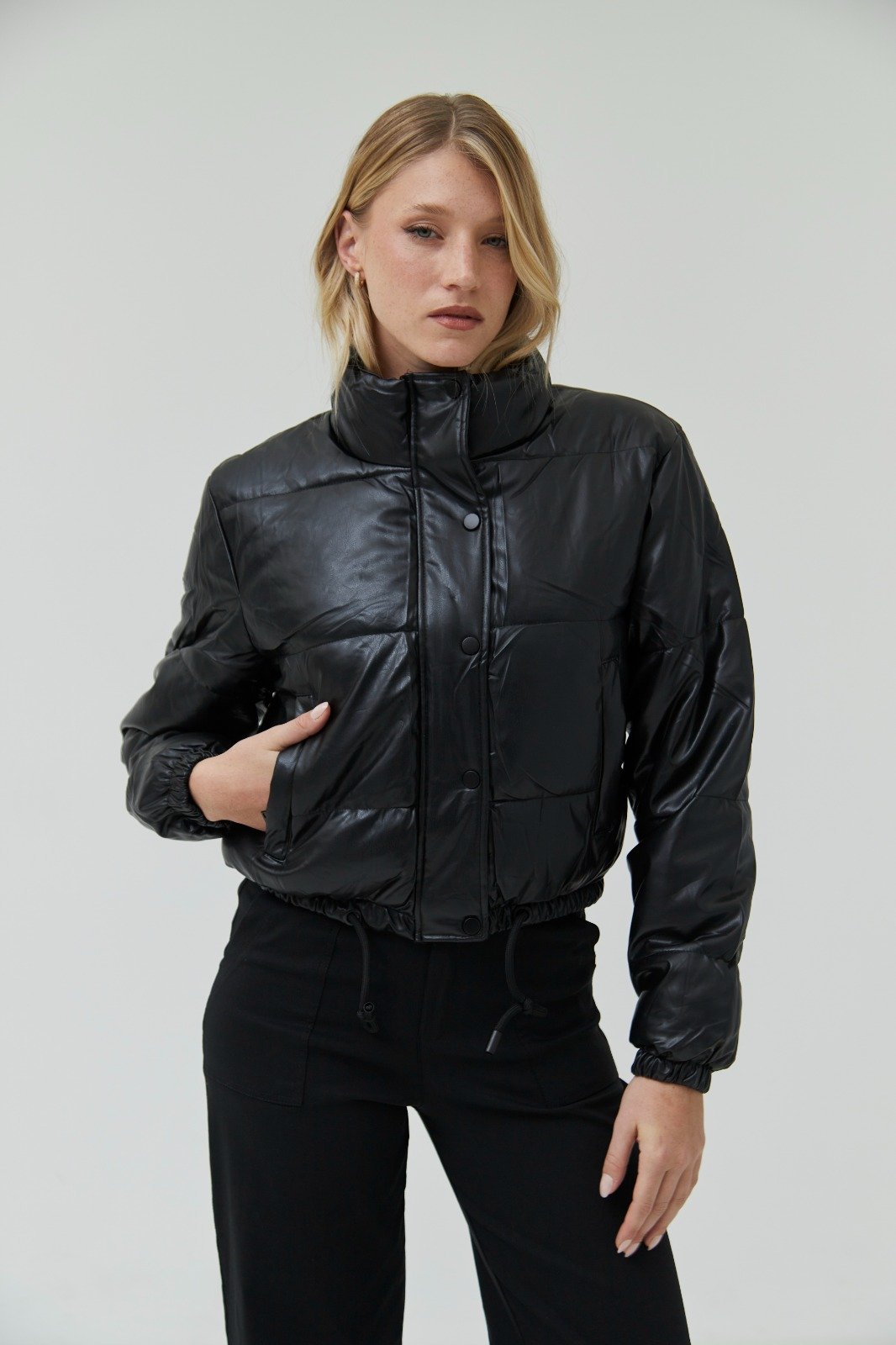 HP-12 CAMPERA DE PUFFER ENGOMADA SIN PIEL TALLES M AL XL