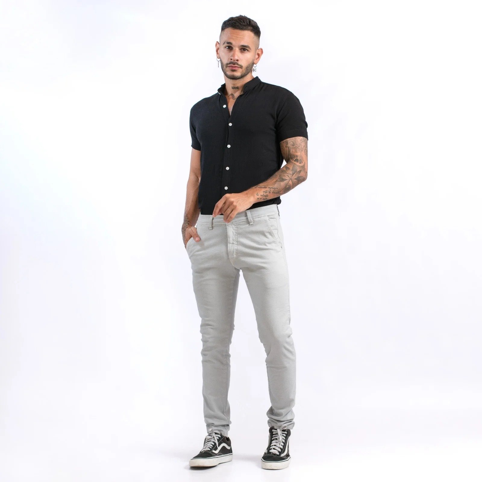 PANTALON CHUPIN GABARDINA ELASTIZADO HOMBRE TALLES 38 AL 54 VOLSANO