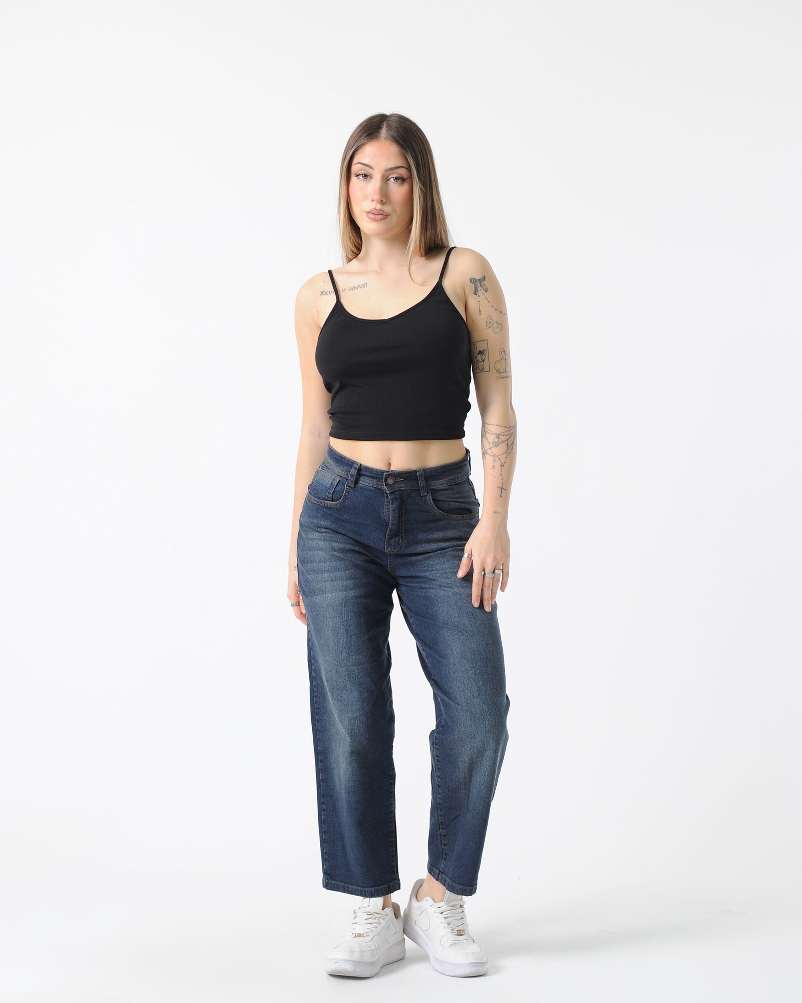 Jessa Sonne - MOM AZUL LOCALIZADO CON BIGOTES SEMI ELASTIZADO TALLES 36 AL 60 SONNE