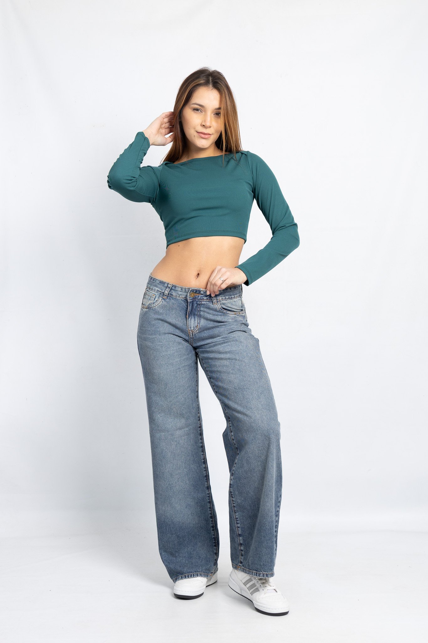 Art. 793 | Wide leg oxido Nevado Elastizado Tiro Medio Talles 36 al 44 Versus