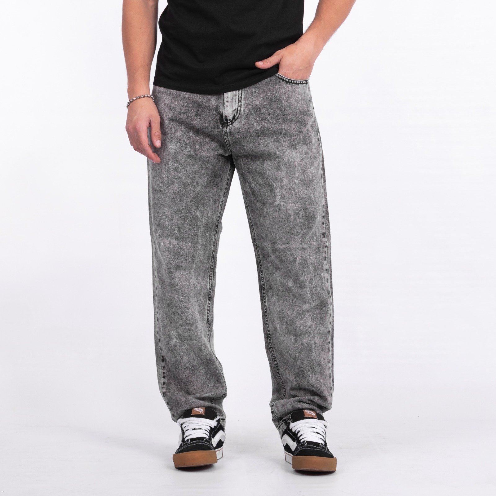 JULES-JEAN MOM LISO RÍGIDO GRIS NEVADO TALLES 38 A 48 VOLSANO DENIM