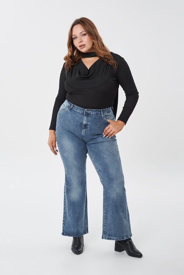 ALBA CURVY OXFORD CURVY CLASICO NEVADO ELASTIZASADO TIRO ALTO TALLES 48 AL 56 STRIVEN