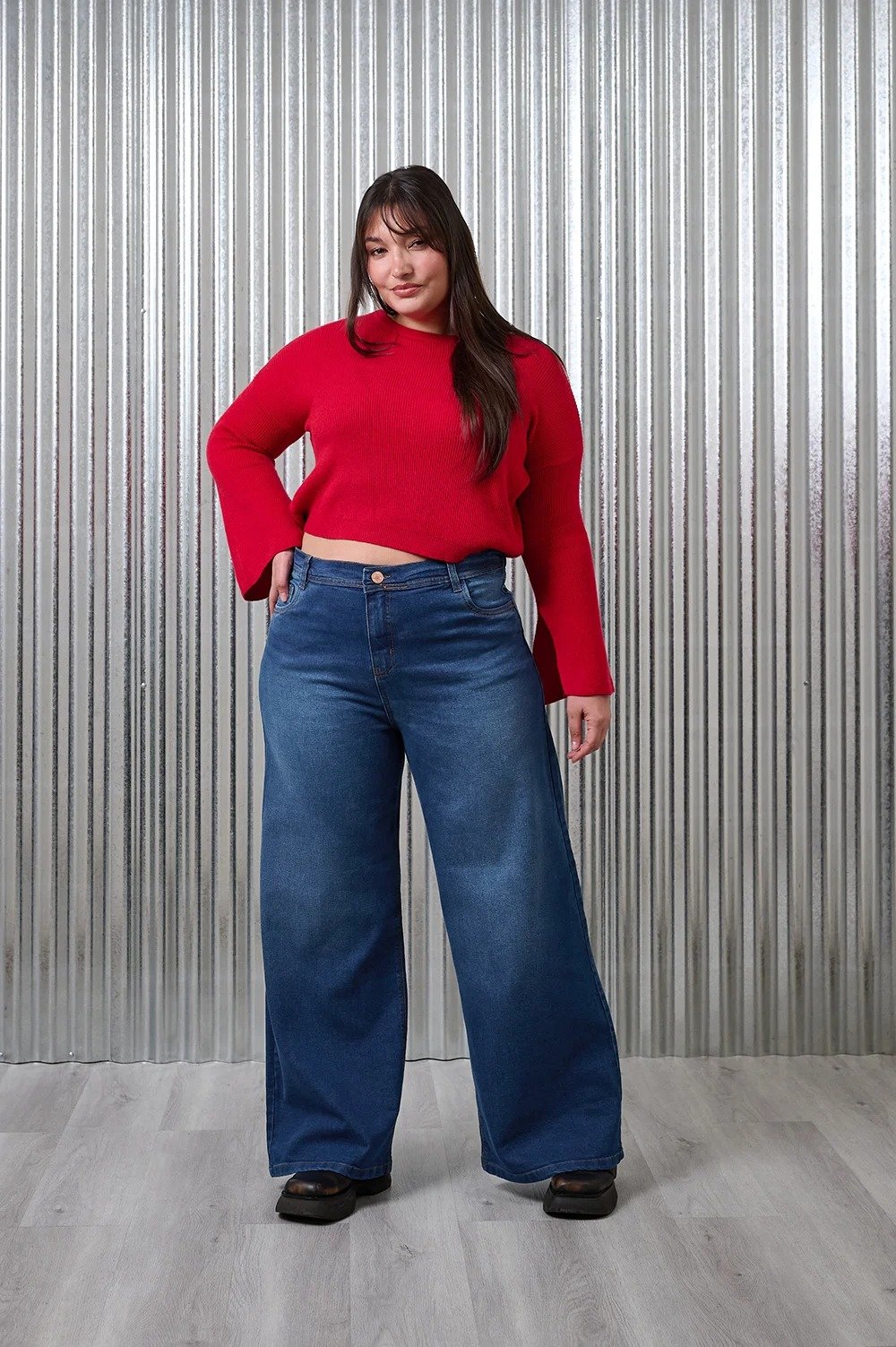 ART. 874 | MAXI BAGGY STONE AZUL ELASTIZADO PLUS SIZE TALLES 46 AL 54 CENITHO