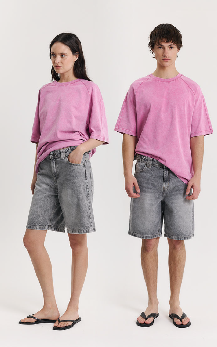 0407 BERMUDA CARPENTER GRIS CON BIGOTES UNISEX TIRO MEDIO RIGIDO TALLE 36 AL 46 INQUIETA