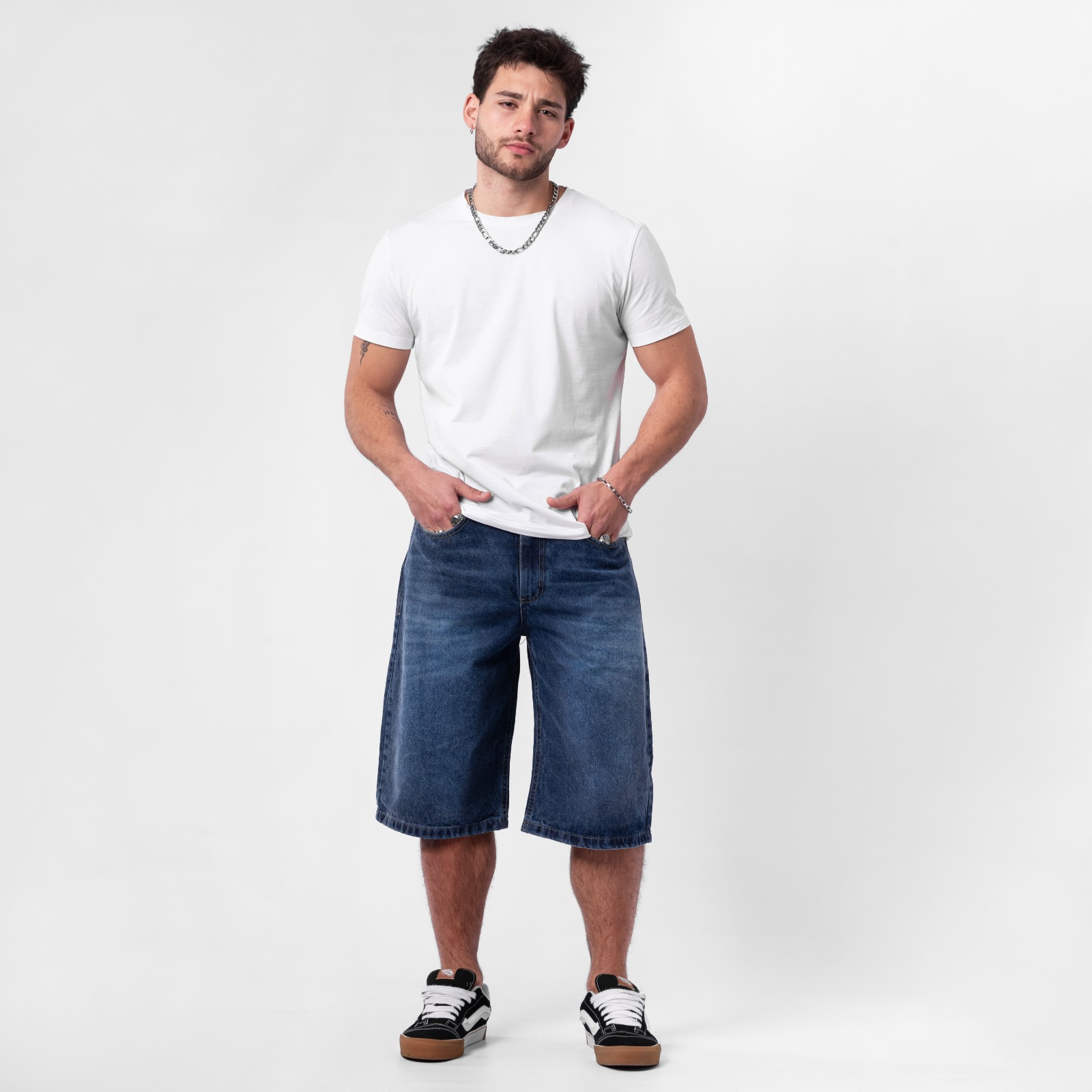 OSIRIS- BERMUDA BAGGY AZUL OSCURO RÍGIDO VOLSANO 38 A 48