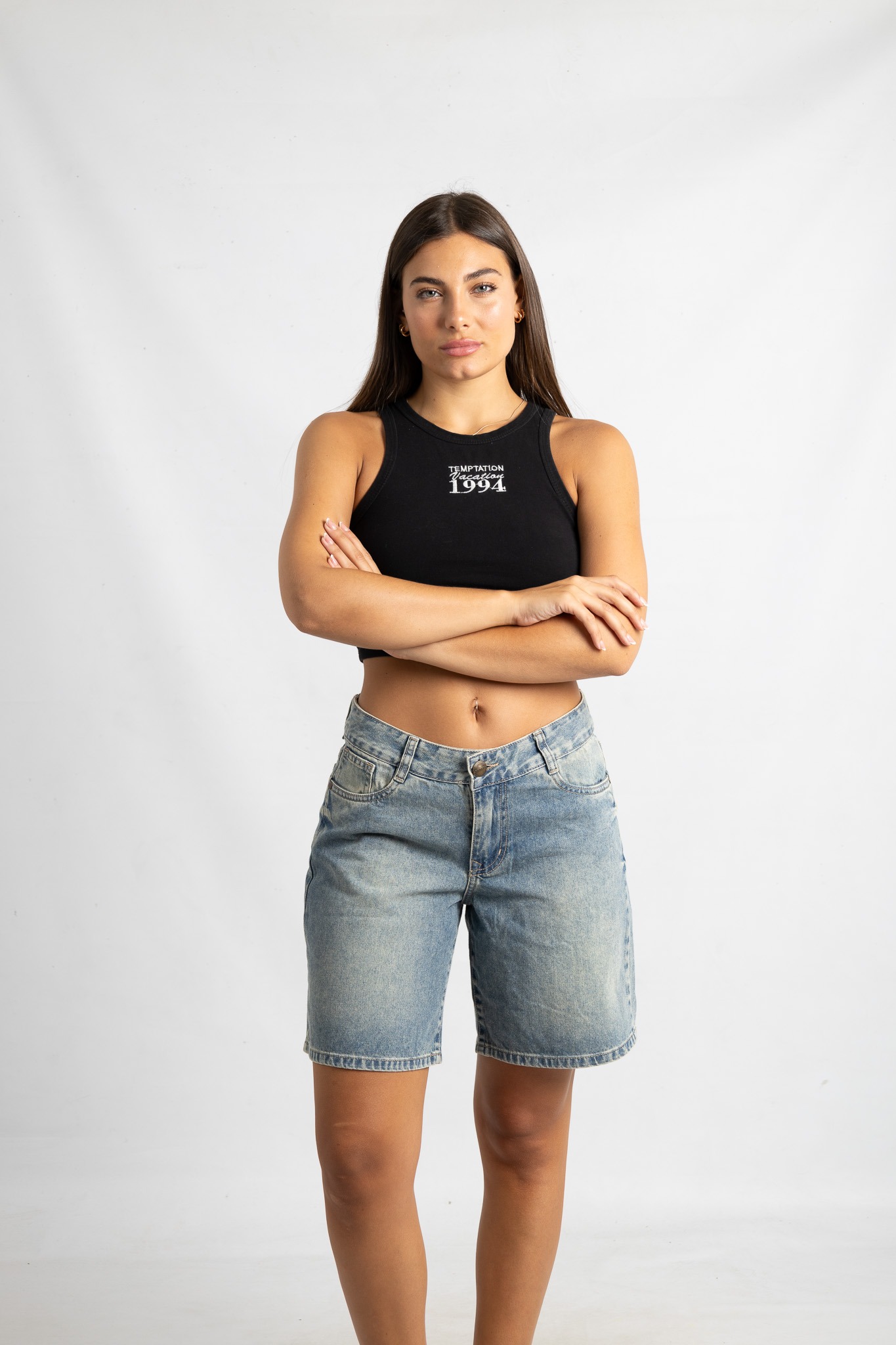 SH-96 | BERMUDA OXIDO CLASICO RIGIDO TIRO MEDIO TALLLES DEL 36 AL 46  ANDAR