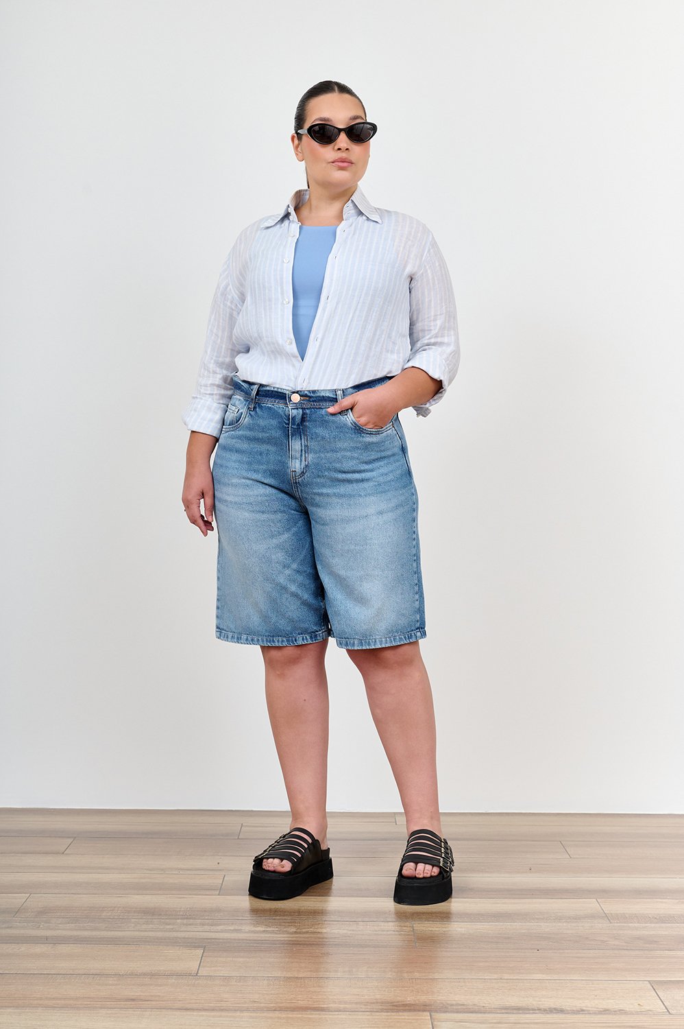ART. M-557 | BERMUDA BAGGY STONE RIGIDO TALLE 48 CENITHO