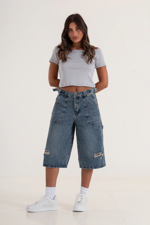 3530-BERMUDA BAGGY JEAN STONE ÒXIDO HEBILLA RÌGIDO TIRO MEDIO GORSI 36-46