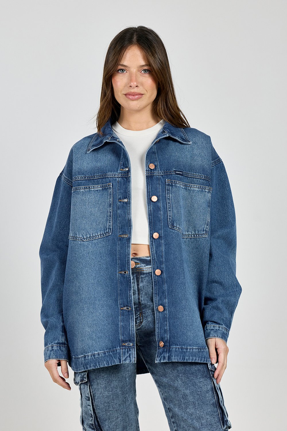 ART. 288 | CAMISACO OVERSIZE AZUL RÍGIDO CENITHO