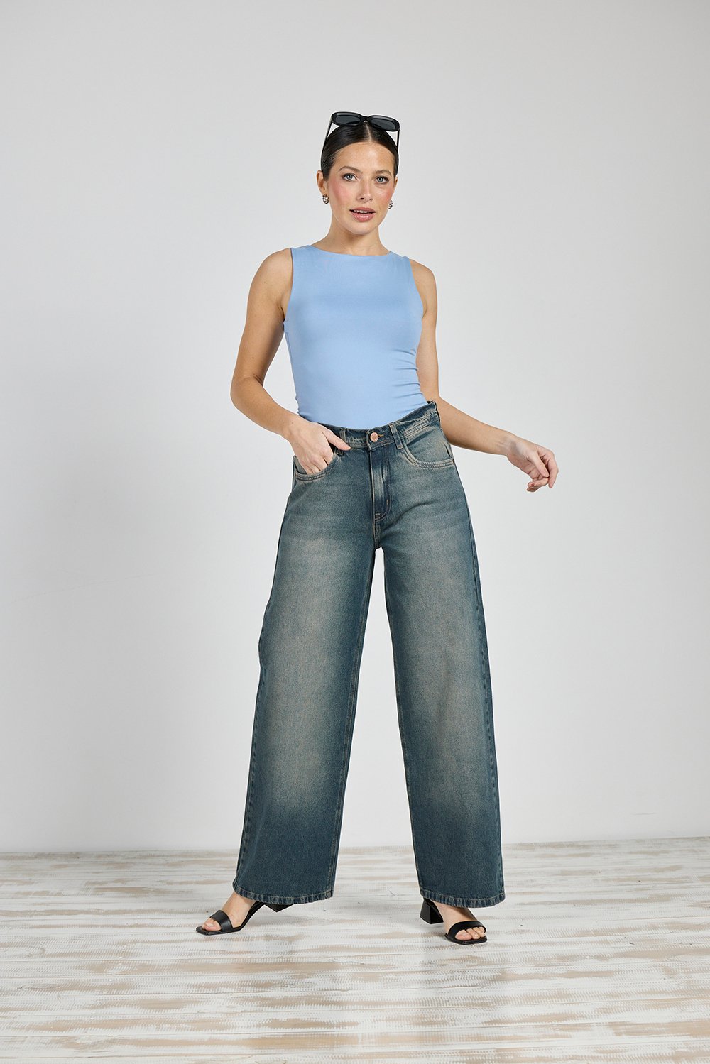 ART. 299 | JEAN WIDE LEG CLÁSICO VINTAGE ÓXIDO RÍGIDO CENITHO
