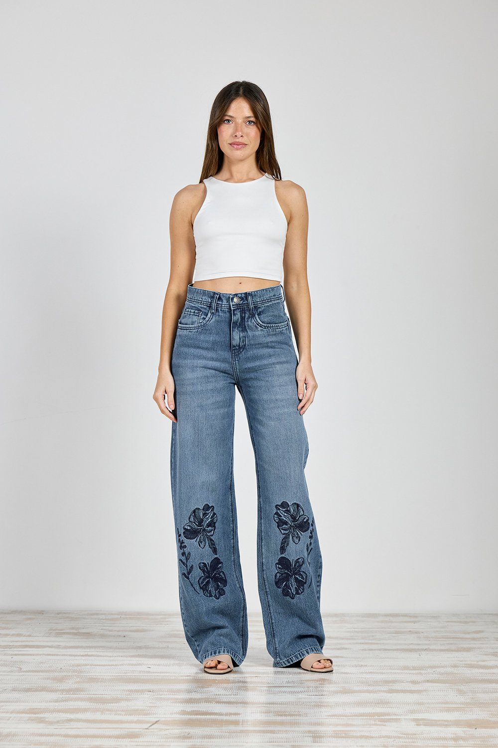ART. 446 | BAGGY STONE BORDADO EN BOTA RÍGIDO TIRO ALTO TALLES 36 AL 46 CENITHO