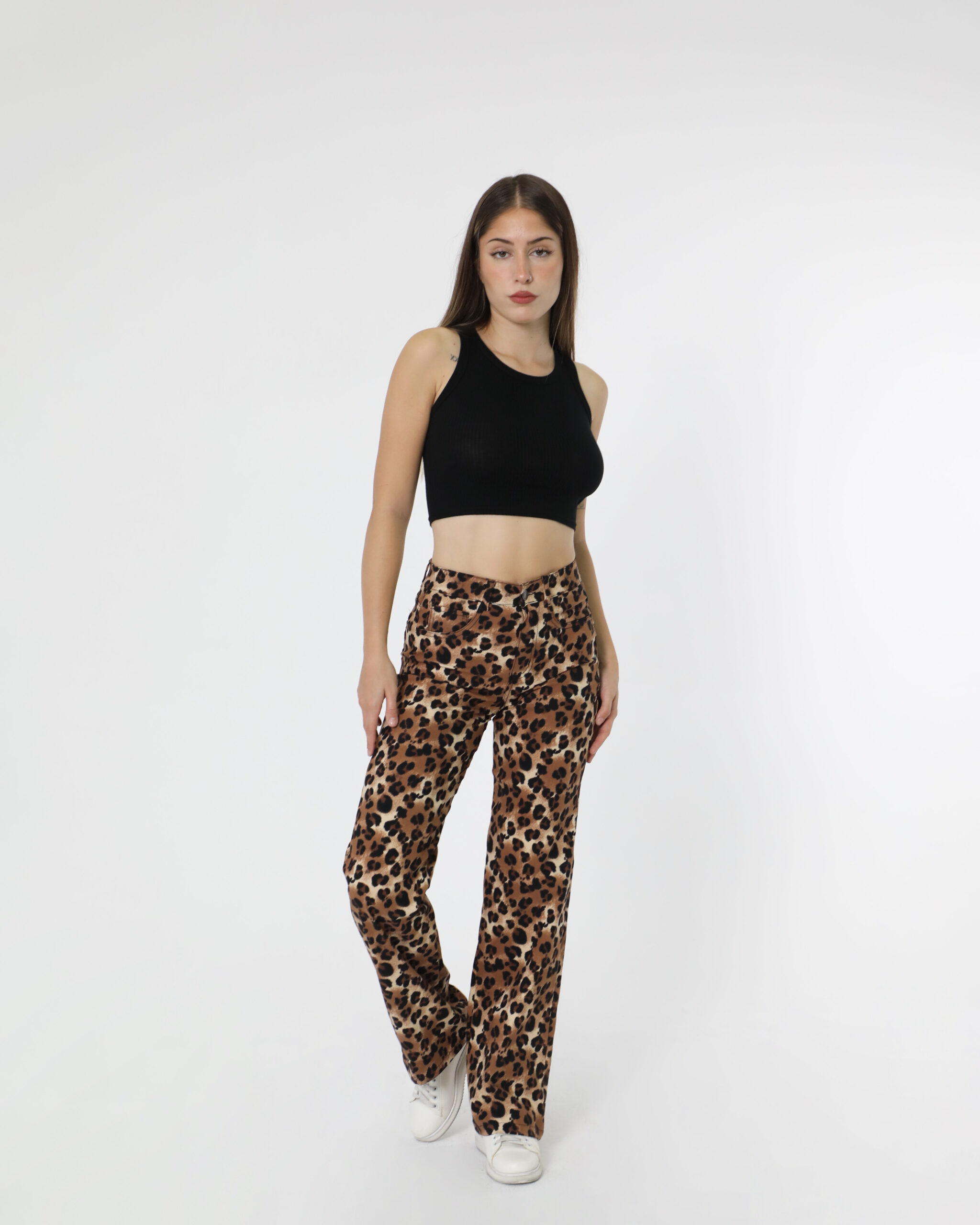 STRAIGHT LEG ANIMAL PRINT ELASTIZADO TIRO ALTO TALLES 36 AL 46 SONNE