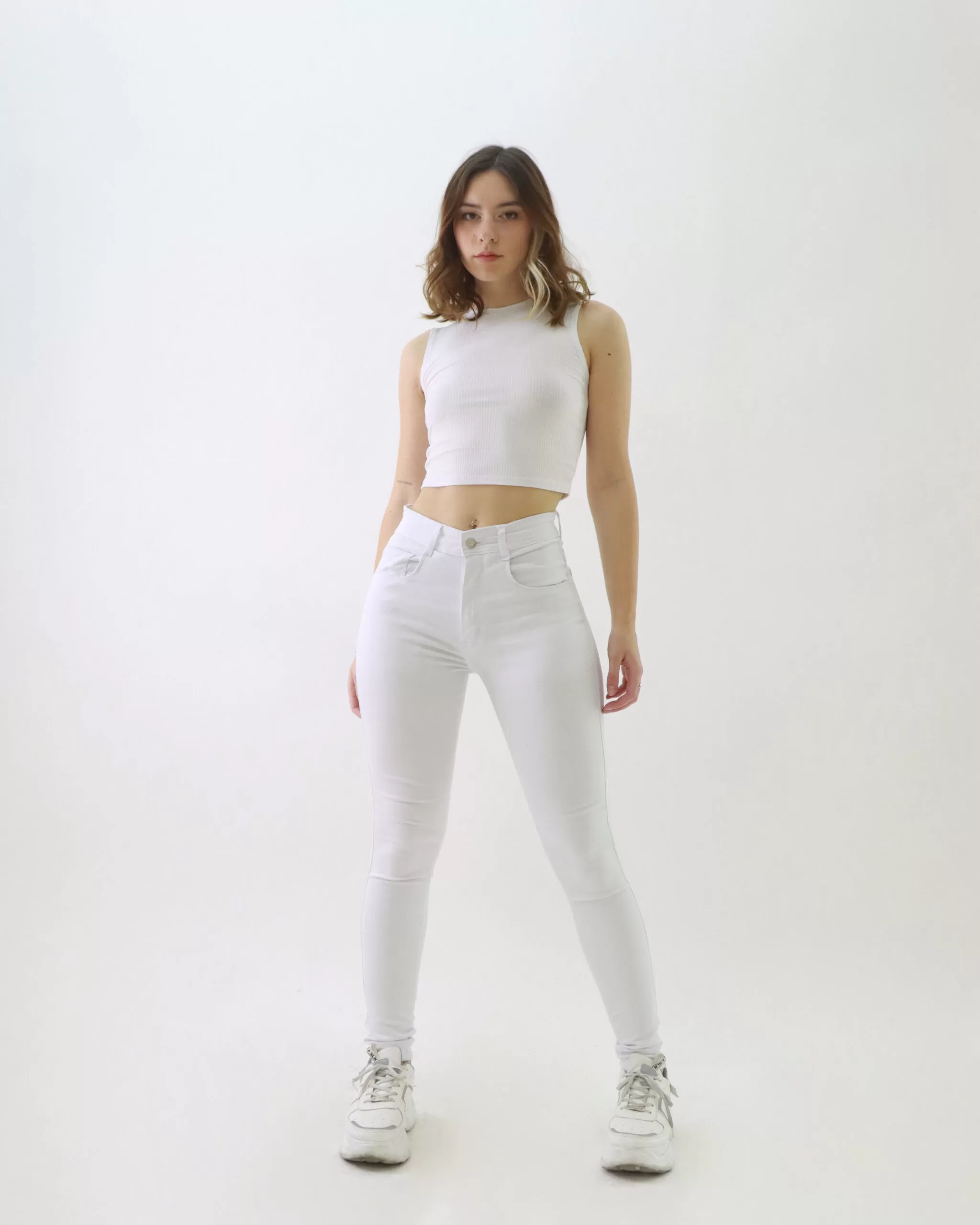 NIZA | SKINNY BLANCO TIRO ALTO TALLES DEL 36 AL 58 SONNE