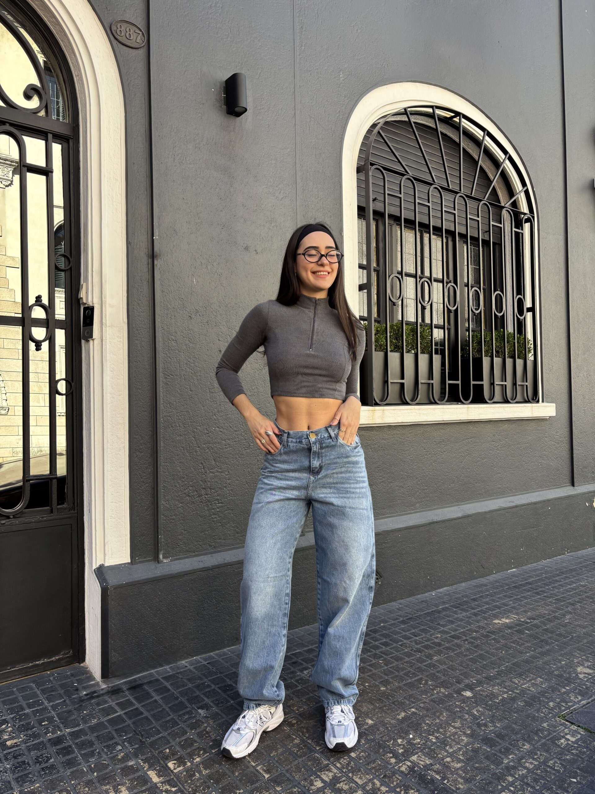 BAGGY STAR NAOMI - NEVADO CON BIGOTES RIGIDO TIRO BAJO/RIGIDO TALLES 34 AL 46 H-REINA