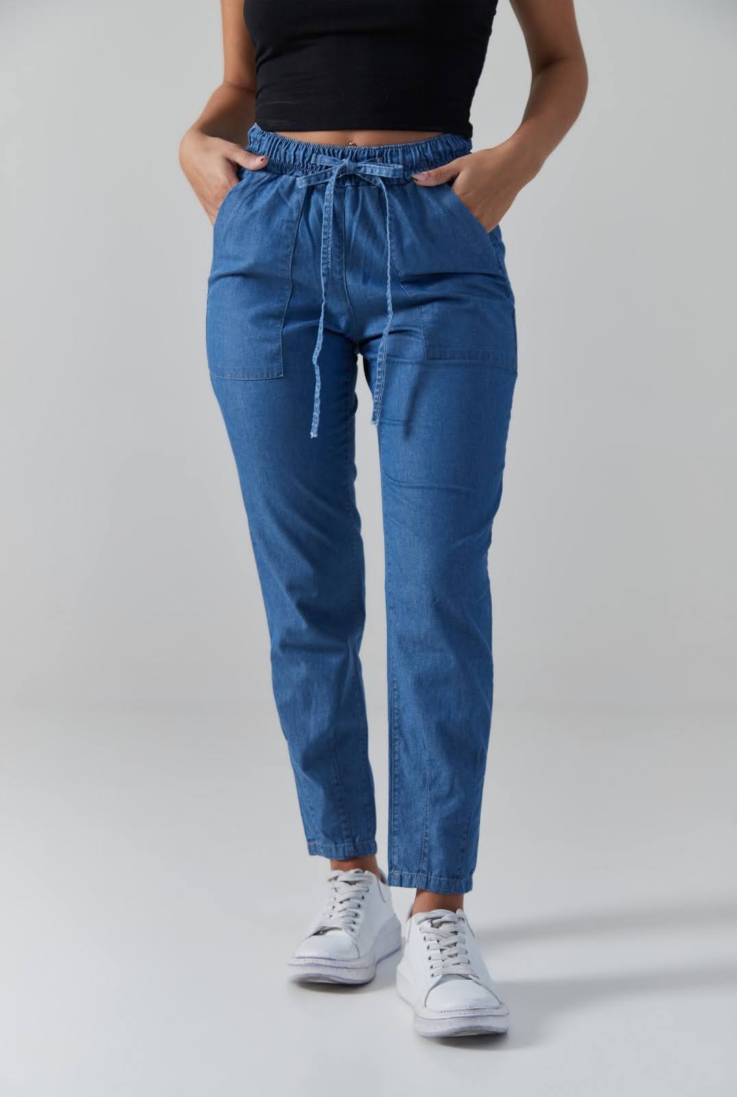 PULAG-BABUCHA DE JEAN EN TELA CAMISERA CELESTE 38-54 TORINE