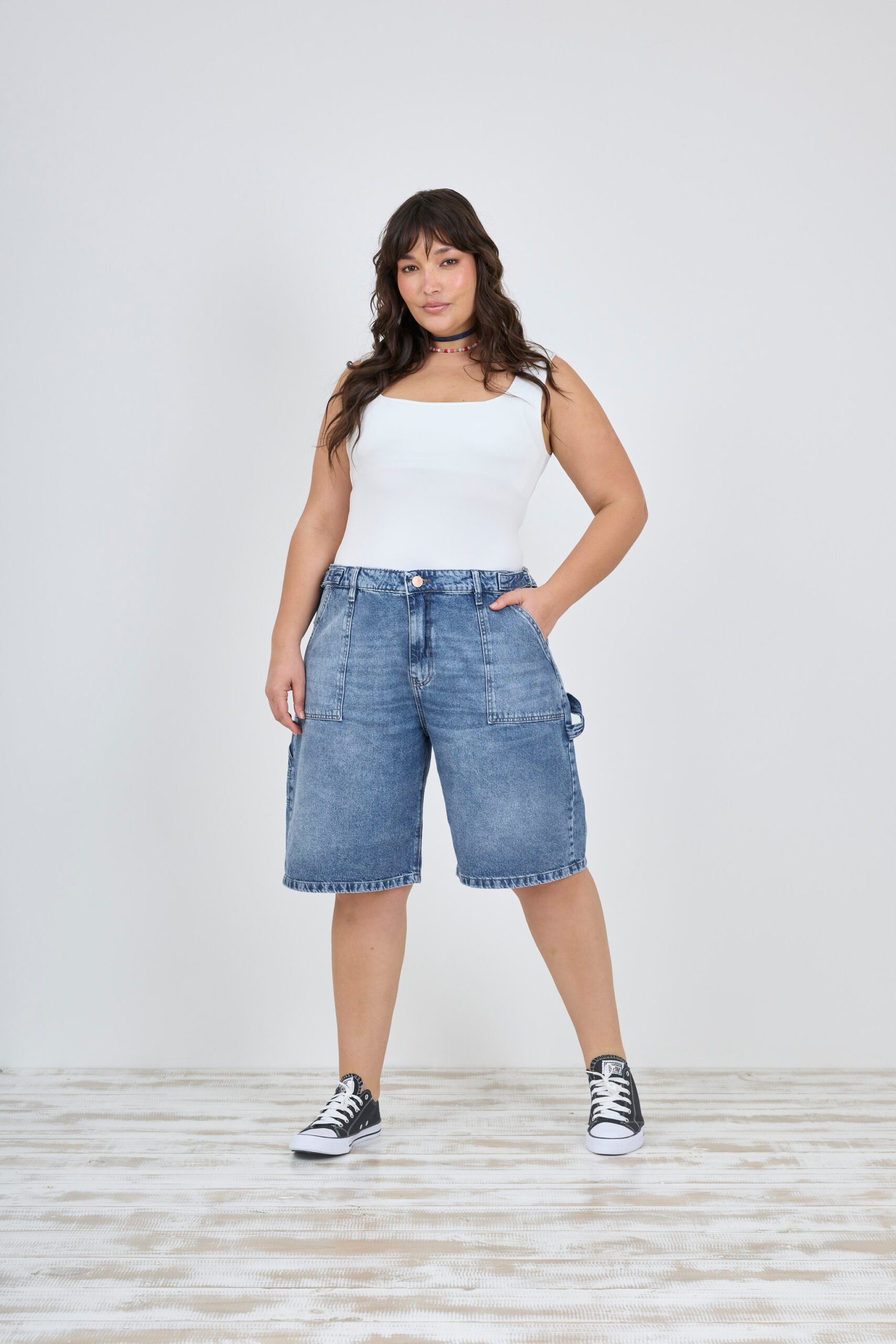 ART. M-569 | BERMUDA BAGGY RÍGIDO STONE CON HEBILLA TIRO MEDIO TALLES 46 AL 54 CENITHO