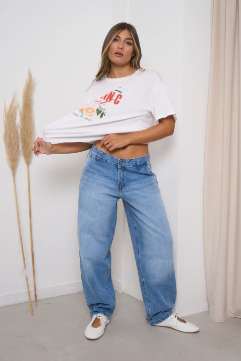 ART.3730 | BAGGY SKATER RIGIDO CELESTE LOCALIZADO TIRO MEDIO TALLES 36 AL 46 GORSI