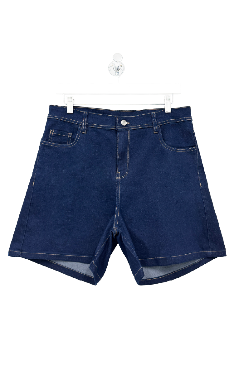 2330 / SHORT DE JEAN PLUS SIZE AZUL ELASTIZADO TIRO MEDIO TALLES 42 AL 46 INQUIETA