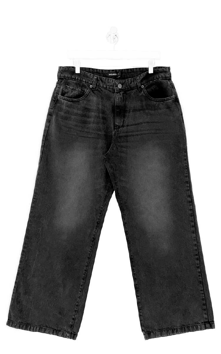 2338 / PLUS SIZE WIDE DE JEAN RIGIDO  TIRO MEDIO TALLES 44 AL 54 INQUIETA