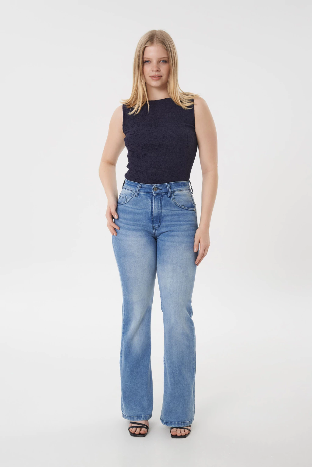 AUSTIN /  OXFORD MATIZADO CLARO ELASTIZADO TIRO ALTO TALLES 36 AL 42 STRIVEN