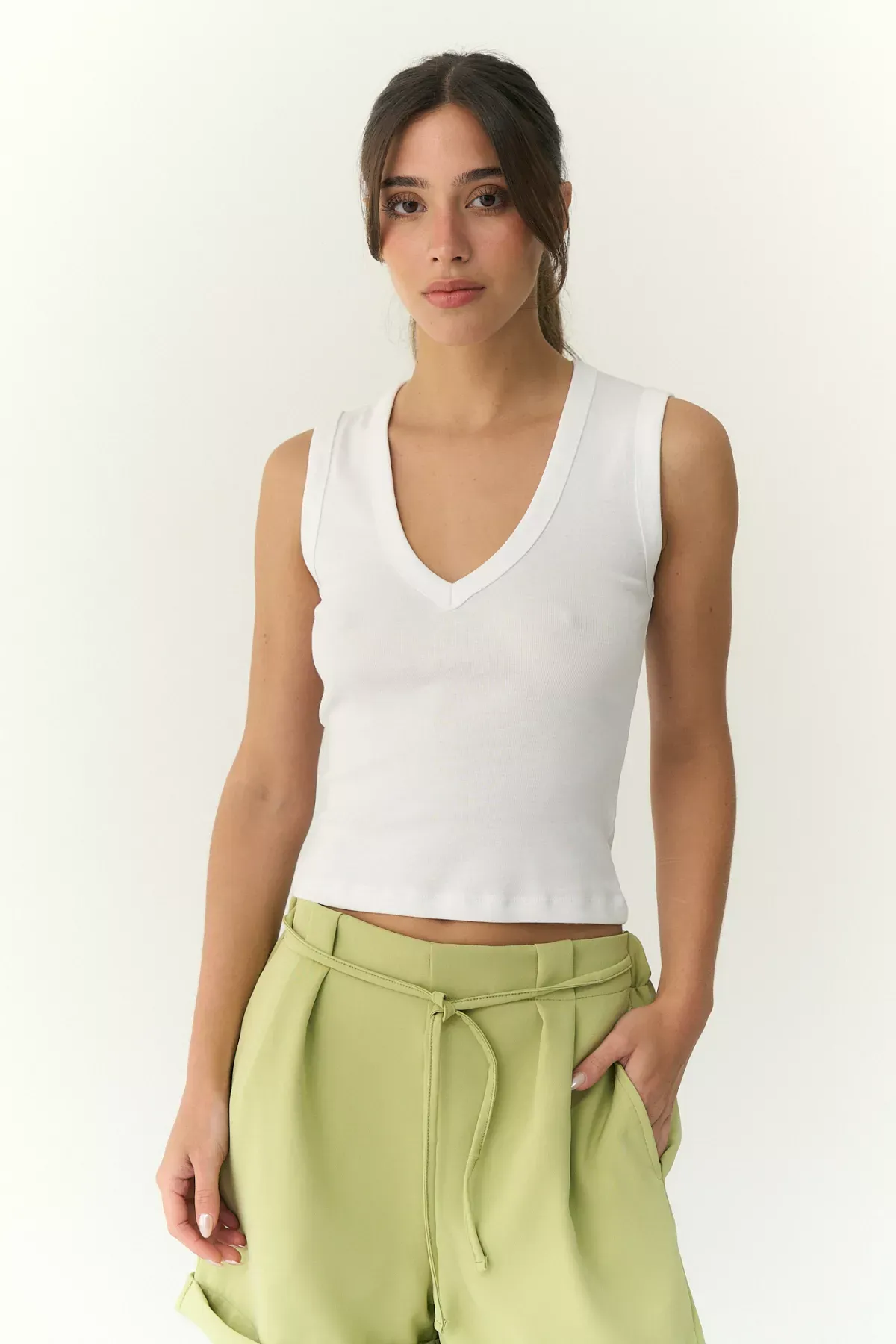 Art.3058 | MUSCULOSA SARA MORLEY CON CUELLO V TALLES S AL M VARIOS COLORES
