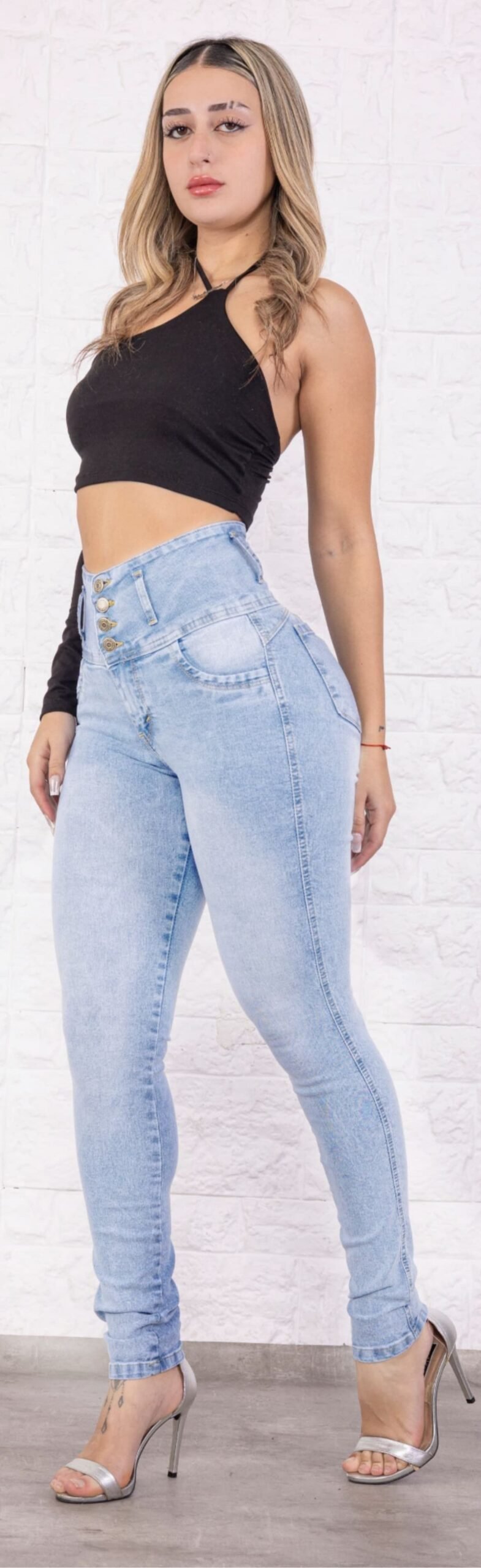 461 | JEAN SKINNY PUSH UP FAJERO ELASTIZADO CON 4 BOTONES TALLE 36 AL 50 EXITO JEANS
