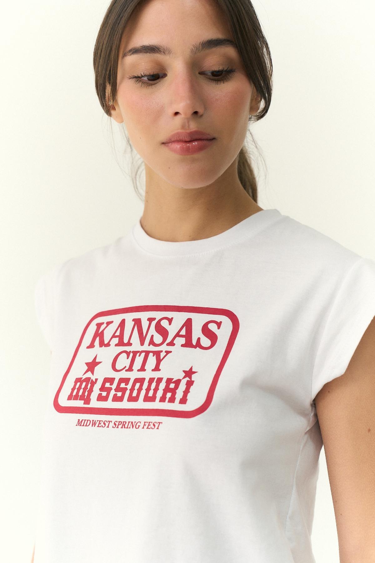Art.3081 | REMERA KANSAS BASICA MUSCLE TESS CON ESTAMPA TALLES S AL M VARIOS COLORES