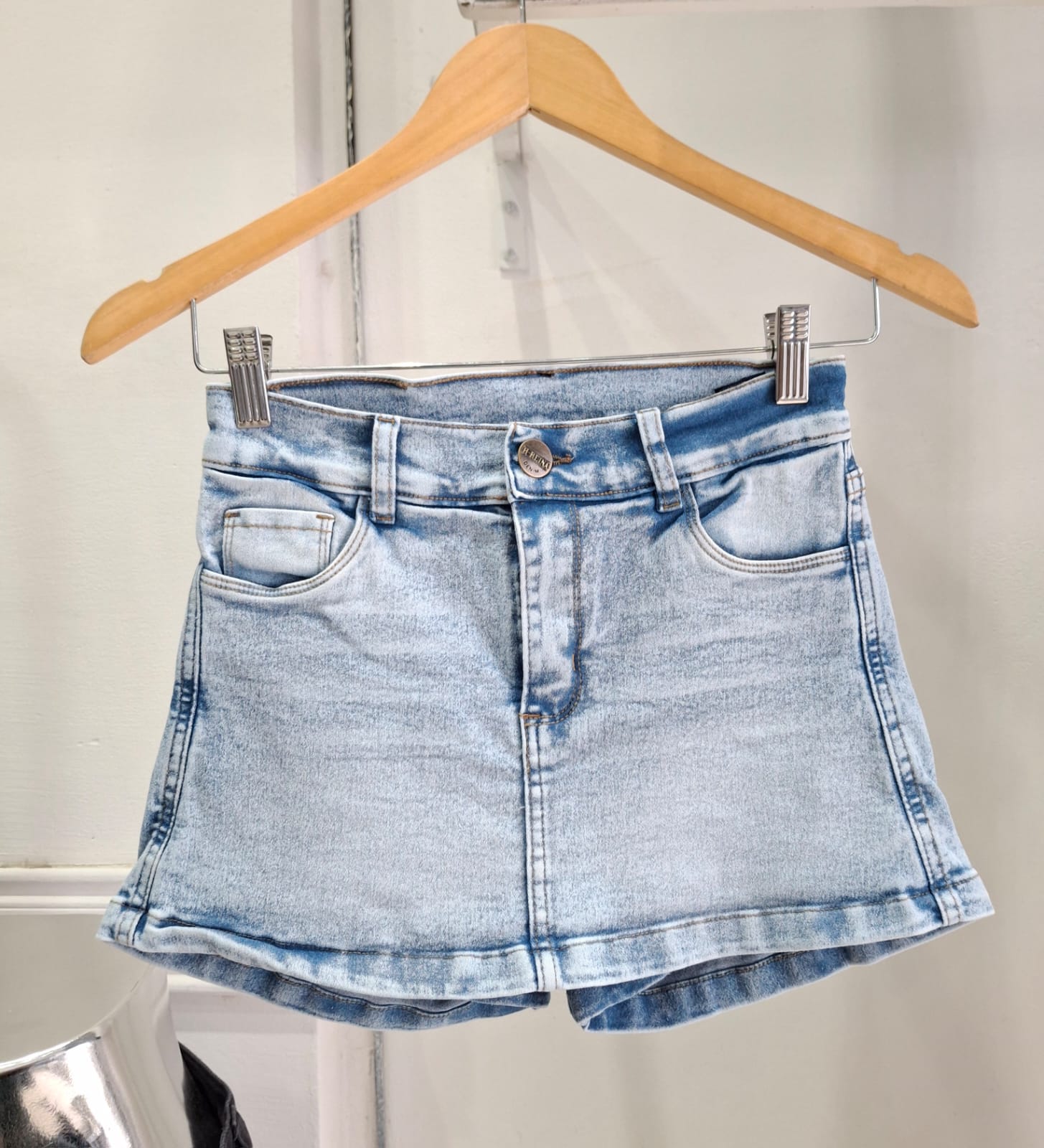 CIELO | SHORT POLLERA ELASTIZADO TIRO BAJO TALLES 34 AL 46 H-REINA