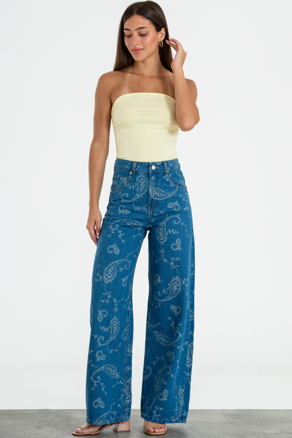 LAMILE- WIDE LEG RIGIDO BULGARO TIRO ALTO TALLES 34 AL 40 ISOSTASIA