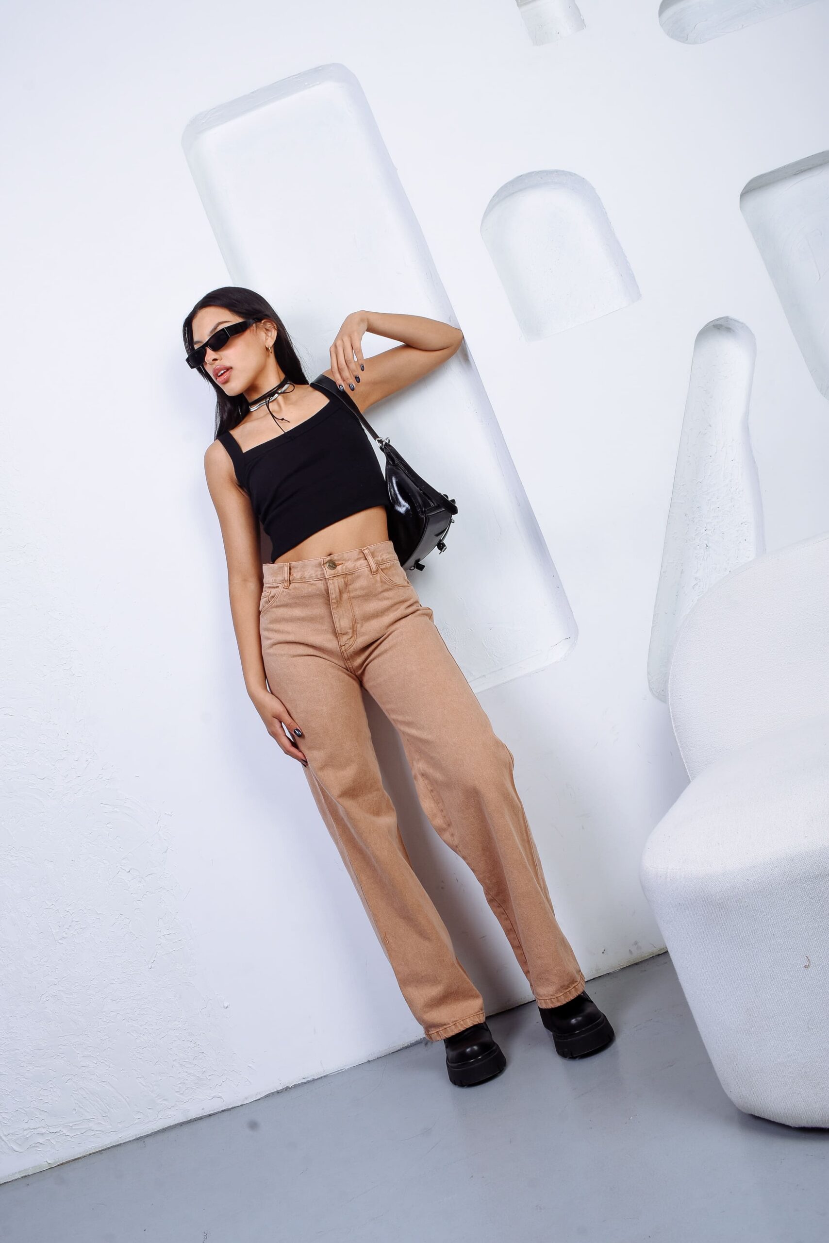 TOSCANA-WIDE LEG RIGIDO CAMEL TIRO ALTO TALLES 34 AL 46 H-REINA