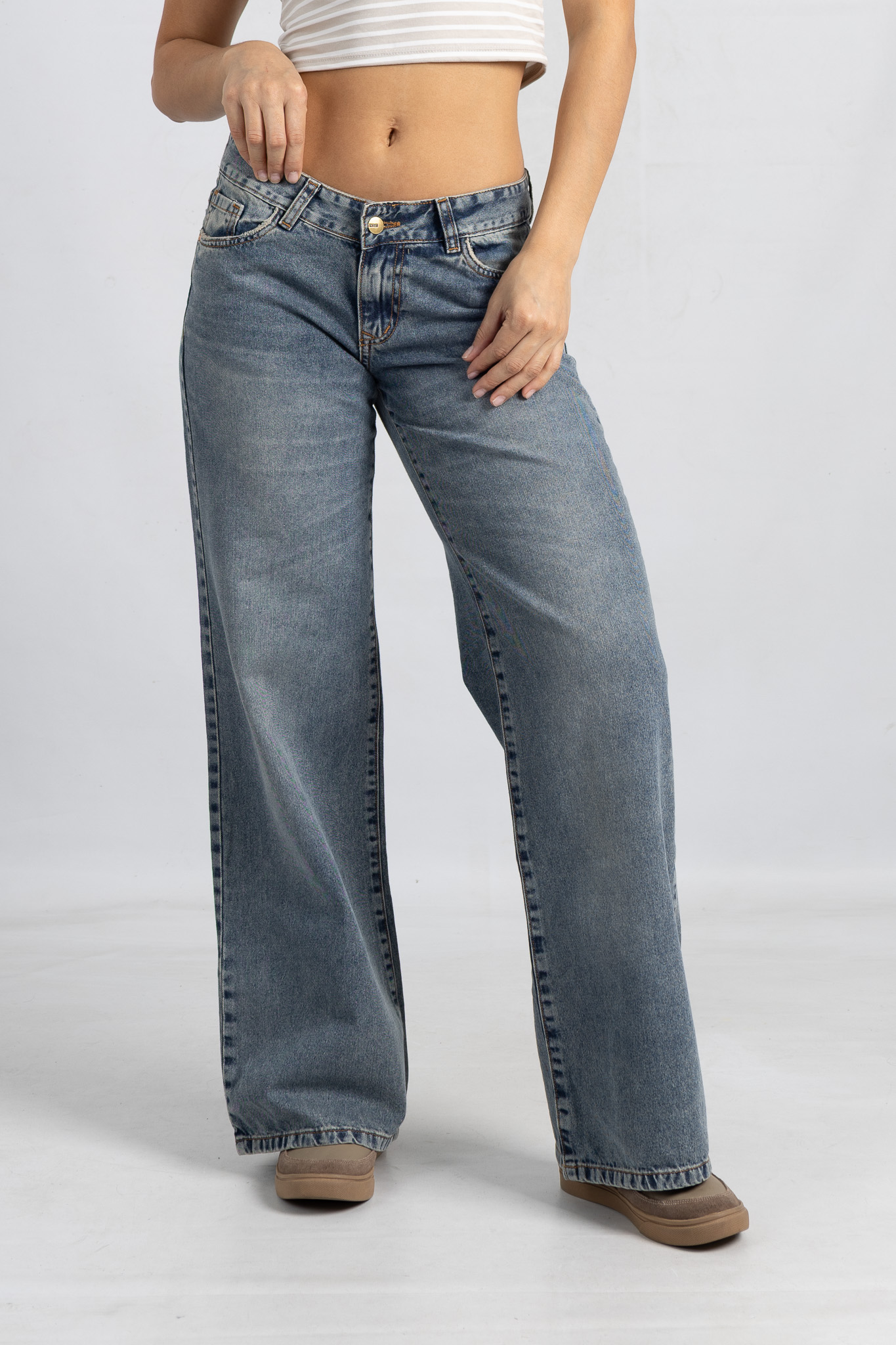 860 | WIDE LEG OXIDO NEVADO PULIDO TIRO BAJO RÍGIDO VERSUS 36-44