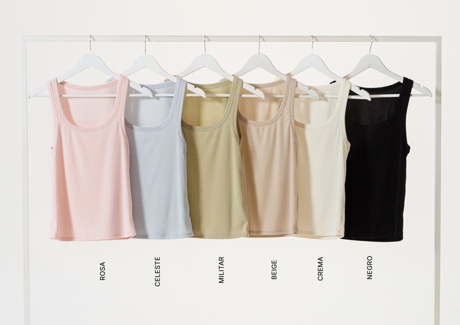 2890 | MUSCULOSA MORLEY CALADITO SPANDEX VARIOS COLORES TALLES DEL M AL XXL