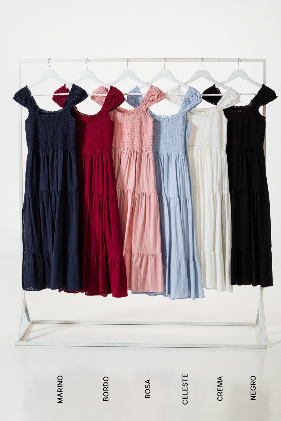 KY114 | VESTIDO COTON FORRADO VARIOS COLORES TALLES DEL M AL XXL