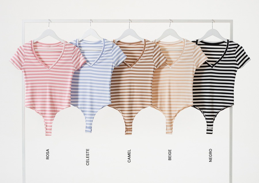 2851 | BODY MORLEY LYCRA CUELLO EN V VARIOS COLORES TALLES DEL M AL XXL